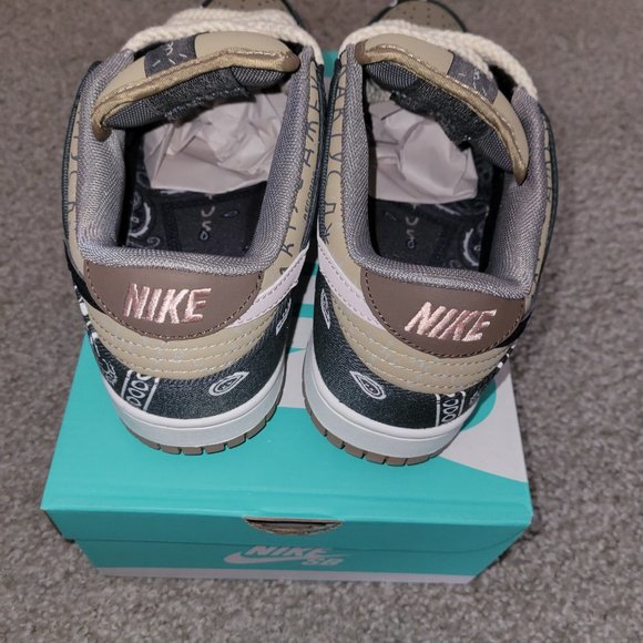 *NEW* Travis Scott x Dunk Low Premium QS SB "Cactus Jack" MEN SIZE 8 / WOMEN 9.5 - Picture 3 of 6
